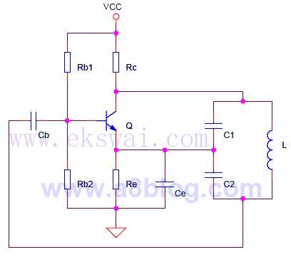 电容三点式振荡电路图